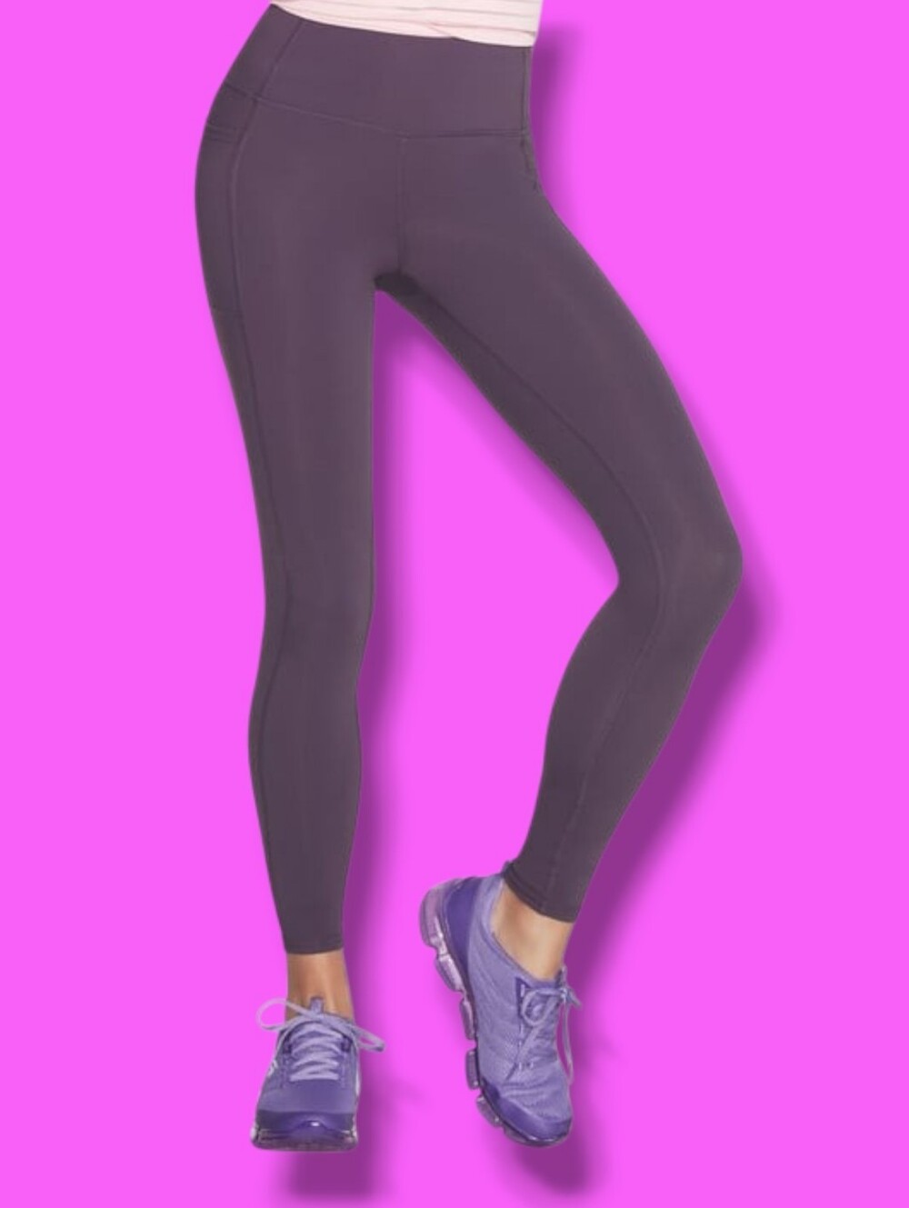 Skechers Women's Go Walk Dark Purple High Waisted Leggings 3XL